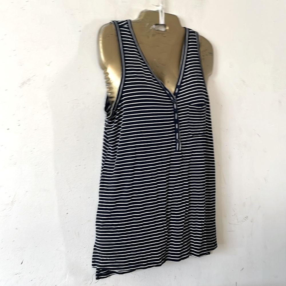 Ladies Top ,Cable&Gauge,blue and white.